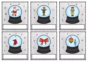Vorschau - Bildkarten - Navidad: 32 Weihnachtsvokabeln (2 Versionen) mit Lösungen - Deckblatt