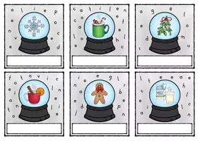Vorschau - Bildkarten - Navidad: 32 Weihnachtsvokabeln (2 Versionen) mit Lösungen - Seite 3