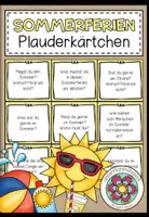 Vorschau - Aufgabenkarten - MEINE SOMMERFERIEN - Plauderkärtchen - Deckblatt