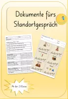 Vorschau - Lehrpläne/Lehrermaterial - Standortgespräch 1. / 2. Klasse (Elterngespräch) - Deckblatt