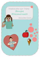 Vorschau - Arbeitsblätter - Gesundes Essen - AB -Gebärdensprache - Raupe nimmersatt - Deckblatt