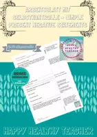 Vorschau - Arbeitsblätter - Simple present negative statements - mit Selbstkontrolle - Deckblatt