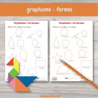 Aperçu - Feuilles d'exercices - Graphisme formes - Page de couverture