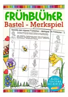 Vorschau - Spiele - Frühblüher Merkspiel für den Sachunterricht in der Grundschule Basteln und Malen - Deckblatt