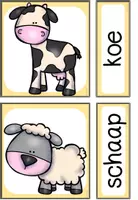 Vorschau - Bildkarten - boerderijdieren - beeldkaarten en woordkaarten - Seite 2