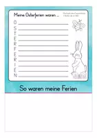 Vista previa - Hojas de trabajo - Flipbook Osterferien Deutsch / Alemán Ostern, Frühling - página 3