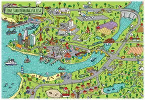 Vorschau - Arbeitsblätter - Lesespurgeschichte - Eine Stadtführung für Lisa - Seite 2