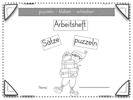 Vorschau - Arbeitsblätter - 🎅🏼einfache Sätze schreiben I puzzeln I Weihnachten - Seite 1
