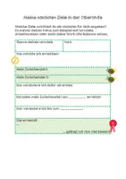 Vorschau - Arbeitsblätter - Arbeitsblatt Selbstreflexion Meine nächsten Ziele - Seite 2