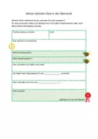 Vorschau - Arbeitsblätter - Arbeitsblatt Selbstreflexion Meine nächsten Ziele - Deckblatt