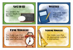 Vorschau - Aufgabenkarten - Role Cards Group Work - Seite 2