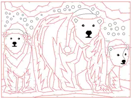 Vorschau - Arbeitsblätter - Weihnachten Eisbären Punkt zu Punkt - 483 - Seite 1