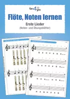 Vorschau - Arbeitsblätter - Flöte, Notenlesen lernen - Erste Lieder - Deckblatt