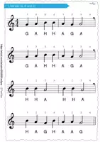 Vorschau - Arbeitsblätter - Flöte, Notenlesen lernen - Erste Lieder - Seite 3