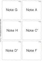 Vorschau - Bildkarten - Noten lernen - Noten, Notenwerte, Pausen und Symbole - Seite 2