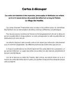 Aperçu - Apprentissages en autonomie - Cartes à découper - Le village des Voyelles - Page 1