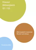 Vorschau - Klassenarbeiten - Klausur Bildvergleich Munch Goya - Deckblatt