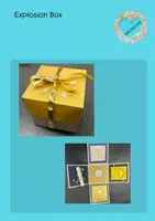 Vorschau - Mal- und Bastelvorlagen - Explosion Box - Deckblatt