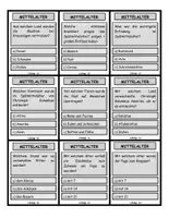 Vorschau - Stationenlernen - QUIZ zum Sachunterricht - Mittelalter / Ritter / Burgen - Seite 2