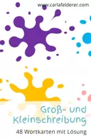 Vorschau - Fördermaterial/Inklusion - Groß- und Kleinschreibung mit Lösungen - Deckblatt