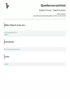 Vorschau - Poster - Englisch Tenses - Englische Zeiten - Seite 1