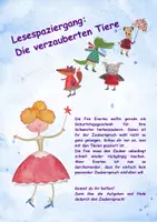 Aperçu - Feuilles d'exercices - Lesespaziergang / Story Walk: Die verzauberten Tiere - Page de couverture
