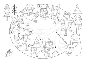 Aperçu - Feuilles d'exercices - Lesespurgeschichte / Reading Trail: Die Aufregung am Schlittschuhteich - Page 2