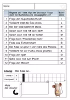 Aperçu - Feuilles d'exercices - Lesespurgeschichte / Reading Trail: Die Suche nach dem verlorenen Käse - Page 3