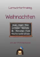 Vorschau - Spiele - Lernwörtertraining Weihnachten Klasse 2 - Deckblatt
