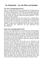 Aperçu - Feuilles d'exercices - Lesespurgeschichte: Im Zauberwald bei den Elfen und Kobolden - Page 1