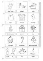 Vorschau - Arbeitsblätter - Englisch - Christmas (Weihnachten) - Miniwörterbuch / picture dictionary (Leporello) - Seite 3