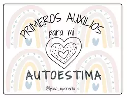 Vista previa - Hojas de trabajo - PRIMEROS AUXILIOS PARA MI AUTOESTIMA - Portada