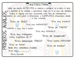 Vista previa - Hojas de trabajo - PRIMEROS AUXILIOS PARA MI AUTOESTIMA - página 2