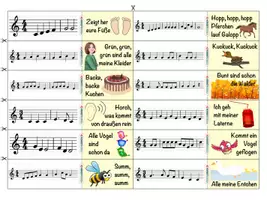 Vorschau - Spiele - Musik 🎶 Kinderlieder Domino • Noten spielen • Notennamen • Musiktheorie • Notenlehre - Seite 2