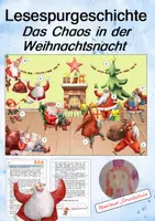 Vista previa - Hojas de trabajo - Lesespurgeschichte / Reading Trail: Das Chaos in der Weihnachtsnacht - Portada