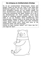 Vista previa - Hojas de trabajo - Lesespurgeschichte / Reading Trail: Die Aufregung am Schlittschuhteich - página 3