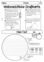 Vorschau - Arbeitsblätter - Weihnachtsgrüße (Kugelform) - Seite 1