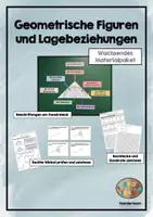 Vorschau - Arbeitsblätter - Geometrische Figuren und Lagebeziehungen - Deckblatt