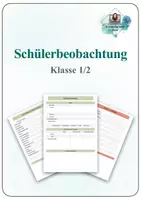 Vorschau - Lehrpläne/Lehrermaterial - Schülerbeobachtung Klasse 1 und Klasse 2 - Deckblatt