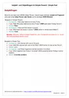 Vorschau - Merkblätter - KOSTENLOS: Merkblatt zu den Subjektfragen und Objektfragen im Simple Present und Simple Past im Überblick - Seite 2