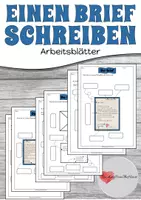 Vorschau - Arbeitsblätter - Einen Brief schreiben - Arbeitsblätter (2-fach differenziert) - Deckblatt