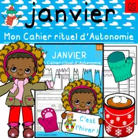 Aperçu - Feuilles d'exercices - Mon Cahier d'Autonomie de JANVIER - Grande Section - Page de couverture