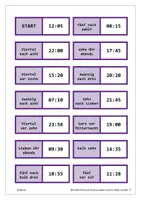Vorschau - Spiele - Dominokarten: Uhrzeiten - Deckblatt