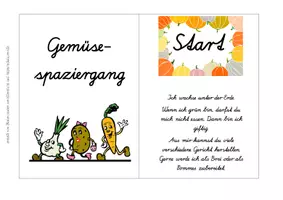 Vorschau - Spiele - Lesespaziergang Gemüse SAS (gesunde Ernährung) #edukilights22 - Seite 1