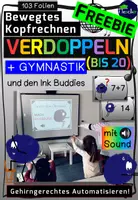 Vorschau - Stundenentwürfe - Bewegtes Kopfrechnen: Gymnastik - Verdoppeln im ZR bis 20 - Deckblatt