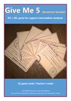 Vorschau - Spiele - Give Me 5 - Grammar Version #übungenfürzwischendurch - Deckblatt