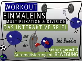 Vorschau - Stundenentwürfe - Bewegtes Kopfrechnen: Workout - 1x1 Multiplikation & Division - Seite 2