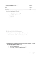 Vorschau - Arbeitsblätter - Aufgaben zur Dezimalbruchrechnung - Deckblatt