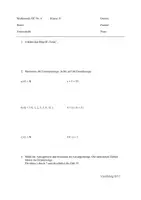 Vorschau - Arbeitsblätter - Test: Gleichungen mit Grundmenge - Deckblatt