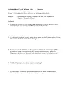 Vorschau - Stundenentwürfe - Materialien Physik Klasse 9/10 - Deckblatt